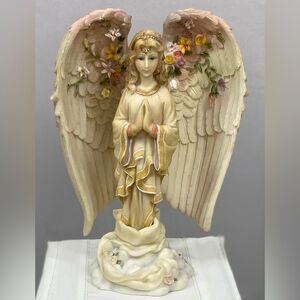 Christmas Around the World Angels Embrace Wings of Love Resin Christmas Ornament